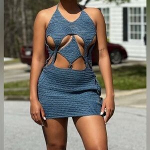 Hand made crotchet dress.